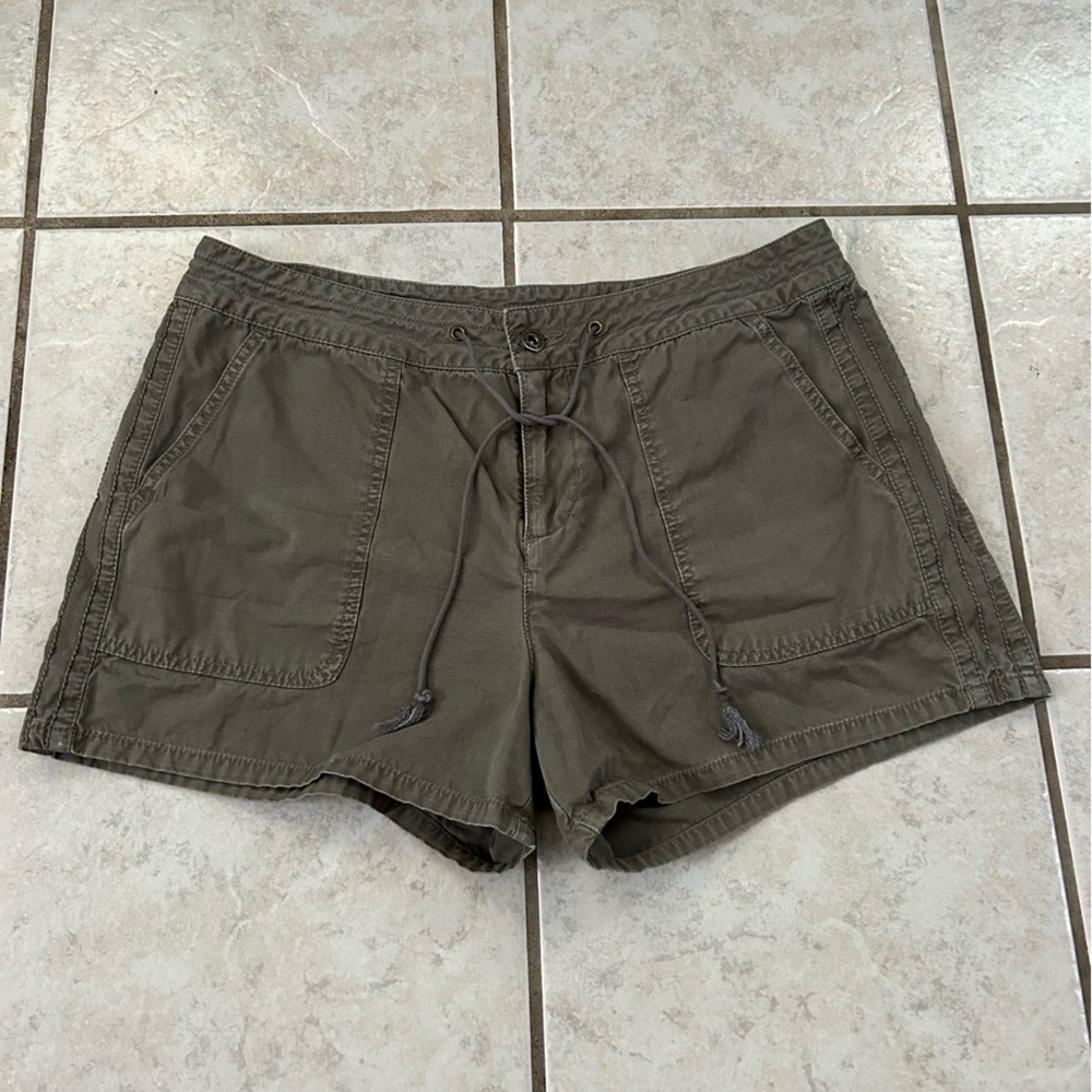 DKNY Olive Green Drawstring Shorts